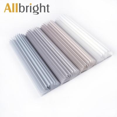 China Piece Minimalist Light Filtering Dye Print Electric Cellular Honeycomb Shades Sheer Curtain Fabric for sale