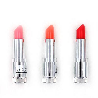 China Waterproof lipstick 2021 top newcomer OEM diamond lipstick tube high quality waterproof vegan women matte red lipstick for sale