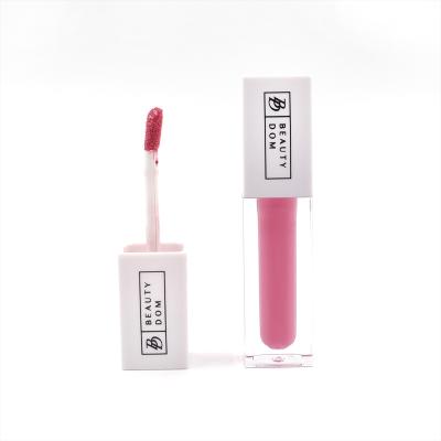 China Private Label Pink Liquid Logo Shiny Glitter Natural Velvet Custom Matte Lipgloss Lip Gloss New Waterproof Cruelty Free Moisturizer for sale