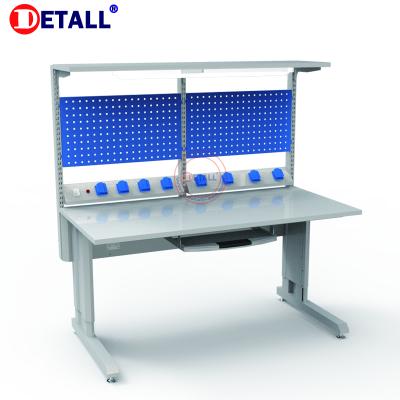 China Retail office. Esd Standard Size High Quality Useful Adjustable Industrial Antistatic Work Table for sale