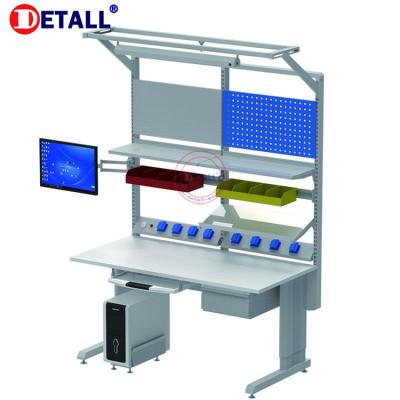 China Detall- Standard Industrial Steel Locker Workbench Modular Workstation Work Tables for sale