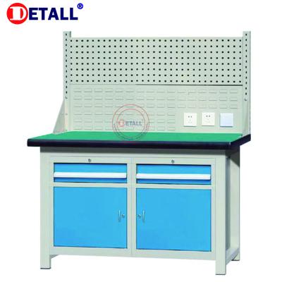 China Machinery Repair Shops Detall Table Top Industrial Rubber Durable Heavy Workbench On Wheels for sale