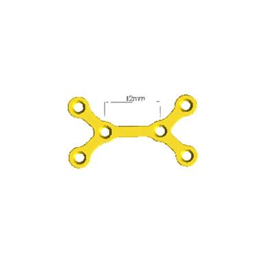 Cina 2.0mm Titanium Plate X Shaped Maxillofacial Type III Orthopedic Titanium Implants With CE Certificate in vendita