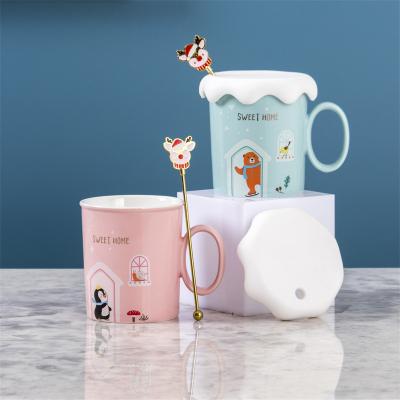 China Viable Promotional Private Christmas Coffee Christmas Gift Ceramic Logo 360ml Mug for sale