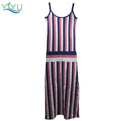 China Manufacturer Custom Vest High Waist Elegant Luxury Breathable Band Maxi Knit Dress for sale