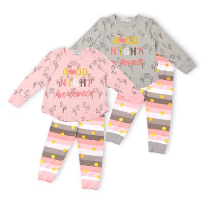 China Other Girls 2-10Y Long Sleeve Cotton Top Knit Long Sleeve Children's Clothing Girl Set Two Piece Suits Set for sale