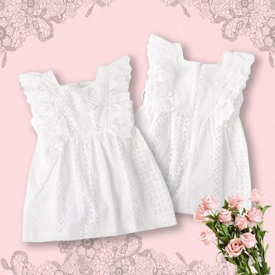 China Breathable Summer Toddler Girls Dresses Sleeveless Cute Blank Flower Girl Kids Dress Kids Birthday Dresses For Girls for sale