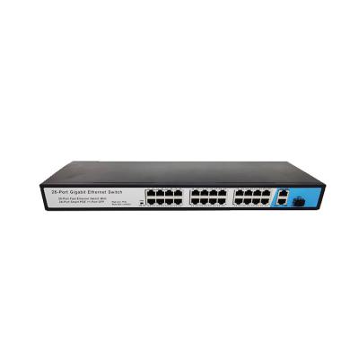 China POE Switch 24 Ports 10/100/1000M Fast Ethernet Gigabit POE Switches For CCTV Camera for sale