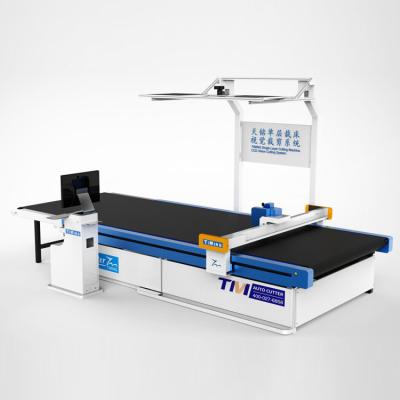 China Single Layer Fabric Cloth Cutting Machine For Making Garment for sale