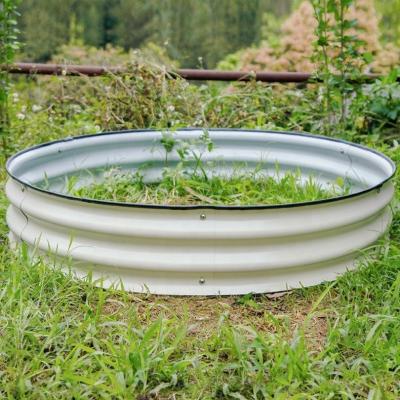 China 8 Inch Round Contemporary Modular Metal Expanded Garden Bed for sale