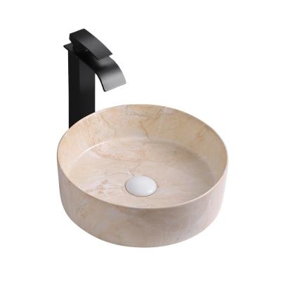 China Ceramic Counter Top Bathroom Sink Modern Marble Above Basin Manufacturer Bathroom Sink for sale