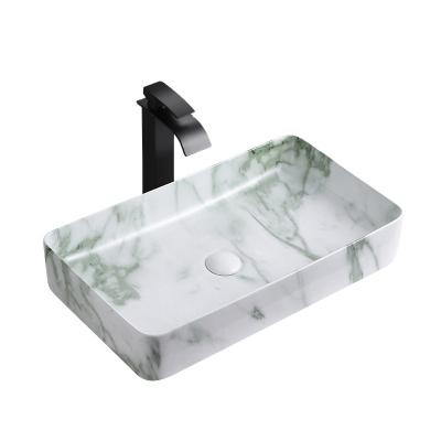 China Ceramic Counter Top Bathroom Sink Modern Marble Above Basin Manufacturer Bathroom Sink for sale