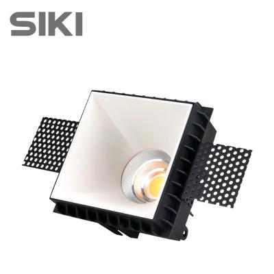 China Modern die-casting aluminum deep anti-glare trimless 13W recessed led down light for hotel downlights for sale