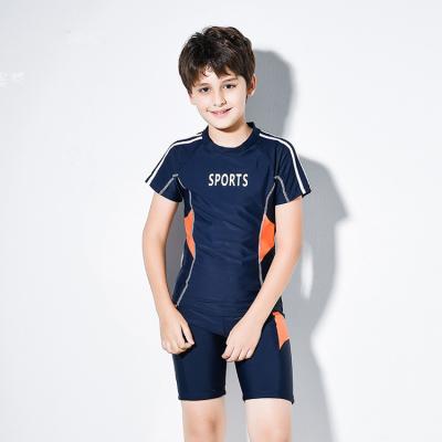 China 2020 breathable new swimwear male split suit big boy sunscreen boy sports swimwear for sale