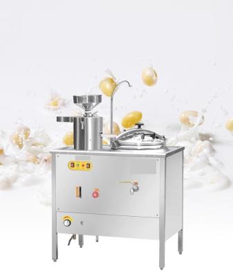 China High Efficiency Promotional commercial breakfast gas filter free grinding and boiling integrated tofu flower machine for sale