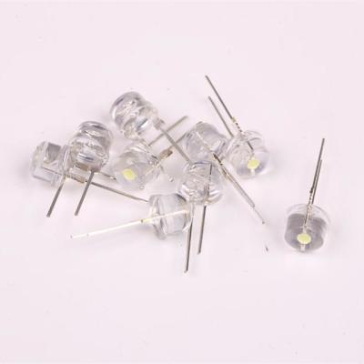 China 0.75W 8mm Straw Hat Through-hole Led / Led Diode For Automotive Lamp / LED Dip 8mm for sale