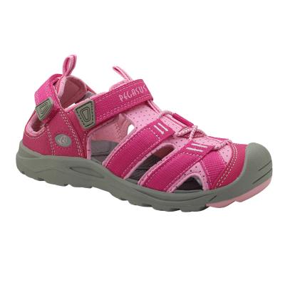 China Breathable Kids Summer Closed Toe Little Girl Newspaper Sport Children Outdoor Walking Rise American Sandals for sale