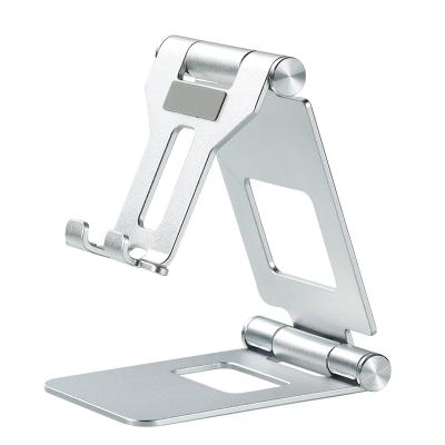 China Desktop Adjustable Aluminum Alloy Tablet Phone Holder Portable Folding Stand for sale