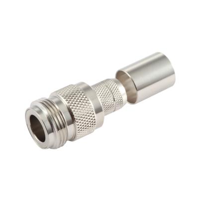 China RF N Female Jack Crimp Connector For LMR400 LRM400 7D-FB RG8U Cable for sale