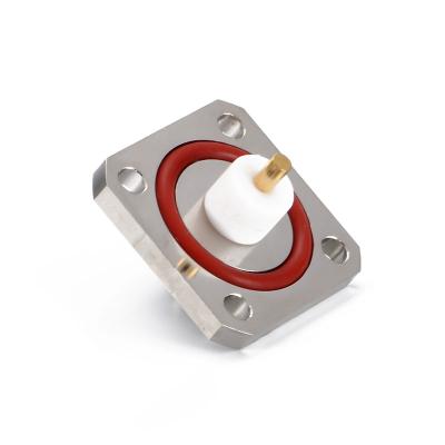 China RF Four Hole Female Flange Mount SMA RF Coaxial Connector for sale