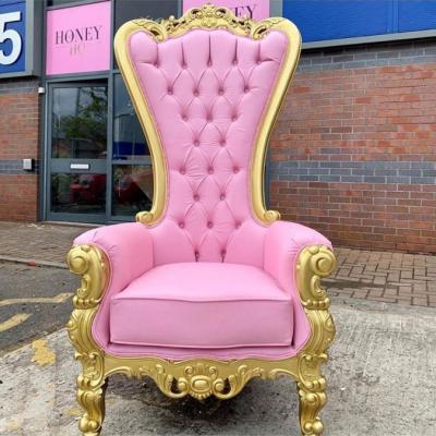 China Wholesale Mid Century Wedding Back High King Throne Chair for sale