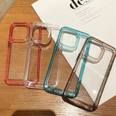 China 2022 Shockproof New Shockproof Clear Transparent Luxury Skin-friendly Phone Case For iPhone 13 12 11 pro Max Bumper TPU+PC for sale