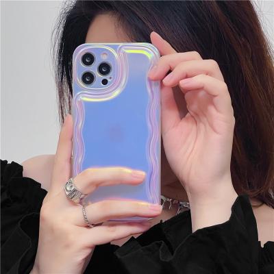 China New Holographic Design Shockproof TPU Airbag Cover Device For Iphone 14 X 13 12 11 xs Max Rainbow Plated Phone Case for sale