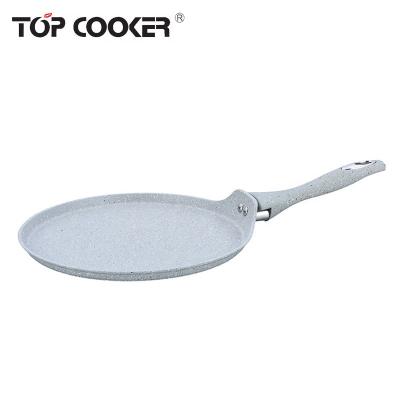 China Durable Forged Marble Coating Pancake Pan for sale