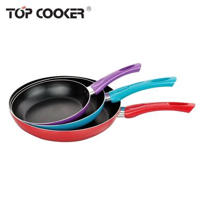 China Sustainable Non Stick Liner Pressed Aluminum Fry Pan for sale