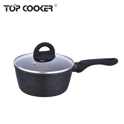 China Sustainable Induction Bottom Non Stick Forged Aluminum Pan for sale