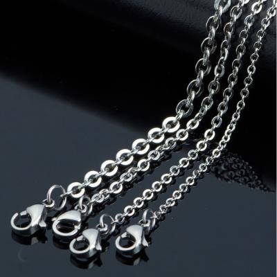 China Wholesale Silver Hiphop Jewelry RTS Plating Stainless Steel O Shape Chain Necklace Chosen For Men Jewelry for sale