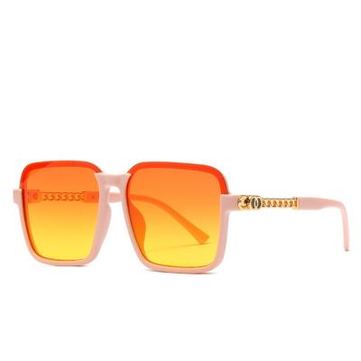 China Fashion Sunglasses Fit Frame Oversized Transparent Glass Gradient Sun Sunglasses Women Wholesale Outdoor for sale