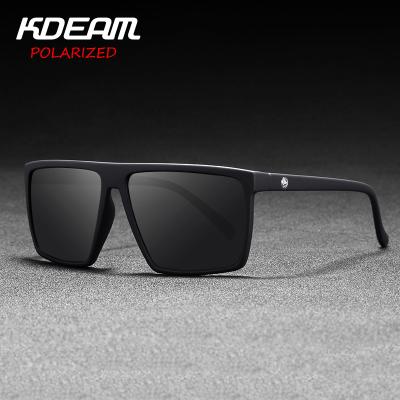 China New Classic Square Sports Sunglasses KDEAM Ultralight TR90 Oversized Sun Lenses Polarized Outdoor Fishing Sunglasses KD693 for sale