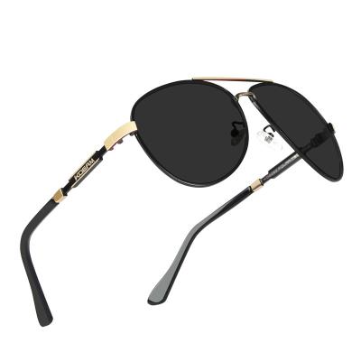 China KDEAM Pilot Men Fashion Metal Polarized Sunglasses Driver Sunglass Large Frame Outdoor Leisure Fishing Sun Glasses Anti-UV KD8858 for sale