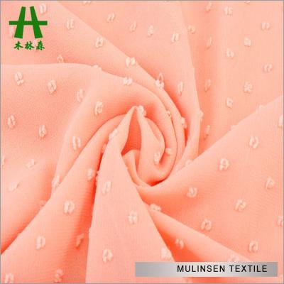 China Mulinsen Shrink-Resistant Textile 75D Woven Cutting Chiffon Plain Dyed Poliester Fabric for sale