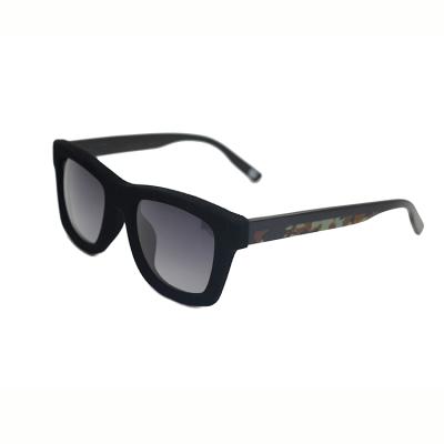 China Fashion Sunglasses Sifier Fashion Design Tortoise+Flannel Acetate Sunglasses Men for sale