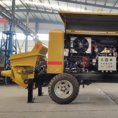 China Southeast Asia Hotels Diesel Engine Hot Selling Concrete Pump HBTS30-10-45S with High Working Efficiency for sale