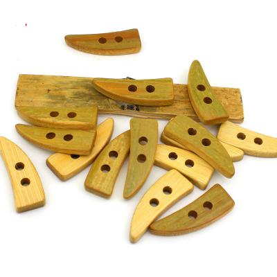 China Dry Cleaning Square Rectangle Customized Any Size Bamboo Horn Button Logo for sale