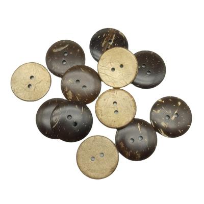 China Wholesale Custom Dry Cleaning Around 2 Hole Eco-Friendly Natural Coconut Shell Buttons for sale