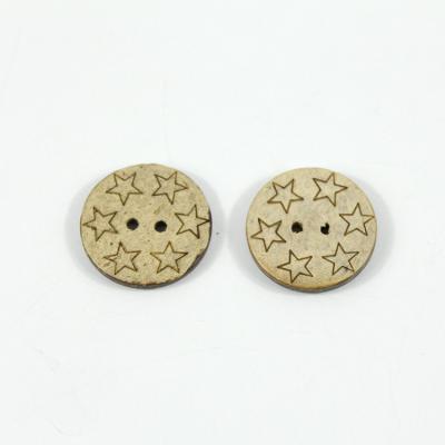 China Dry Cleaning 2 Holes Round Natural Coconut Button Garment Garments for sale