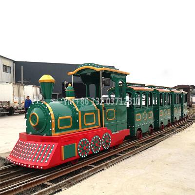 China San Track Shopping Malls Amusement Park Small Chuan Wooden Electric Trains for sale