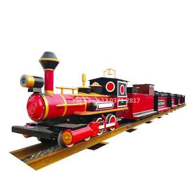 China Wooden SanChuan Kids Amusement Train Mini Electric Train Rides For Tourist Sale for sale