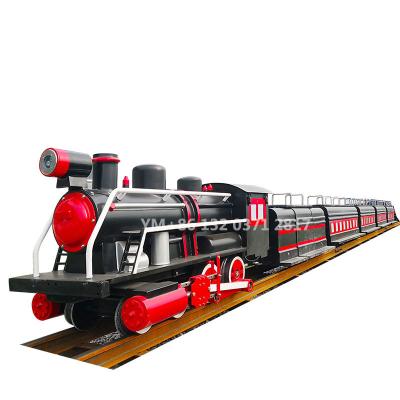 China SanChuan Mall Entertainment Kids Wooden Santa Claus Track Train Rides For Sale for sale