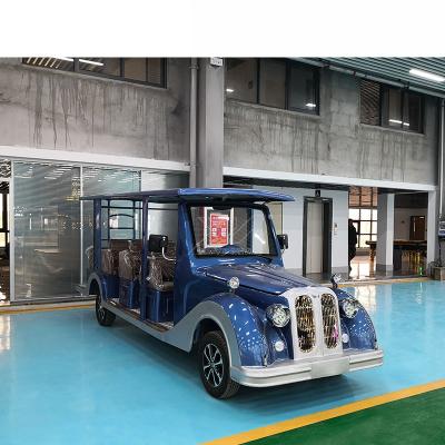 China Good quality antique vintage San car classic wooden travel chuan scenic seats electric sightseeing cars 11-14 for sale