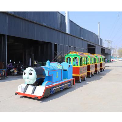 China Wooden Thomas Without Cabin Room Trackless Train 24 Seats Outdoor Electric Playground Malls for sale