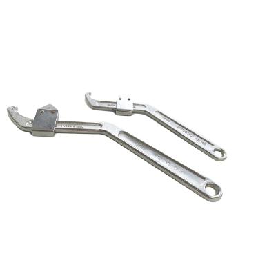 China IMPA 611201 adjustable hook spanner in steel for sale