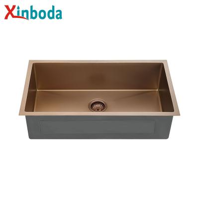 China Best Product 16 Gauge Faucet Kitchen Sink Large Single Handmade Undermount Kitchen Sink Organizer Stainless Steel for sale