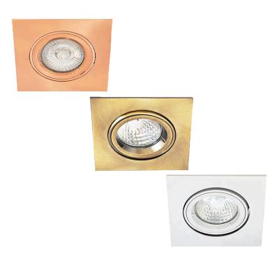 China Fit for GU10 or MR16 LED Bulbs Adjustable Downlight Fitting Gu10 Downlight Housing Led Halogen Bulbs Aluminum Downlight Frame Fit for GU10 or MR16 LED Bulbs for sale