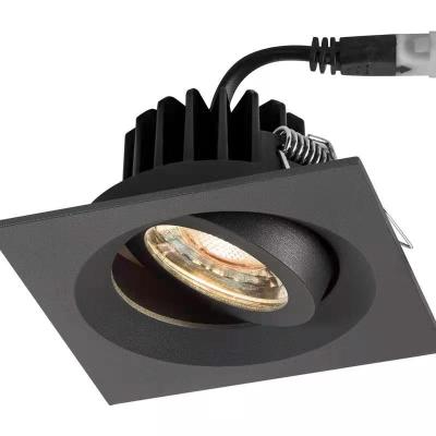 China Modern COB LED Recessed Downlight Led Spot Down Light Aluminum CE ROHS GU10 IP20 6W 3 Years Residential for sale