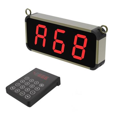 China BS+PC+cast Iron BYHUBYENG Number Calling System Wireless Restaurant Pager Queue Management System Business Keyboard Calls Wireless for sale